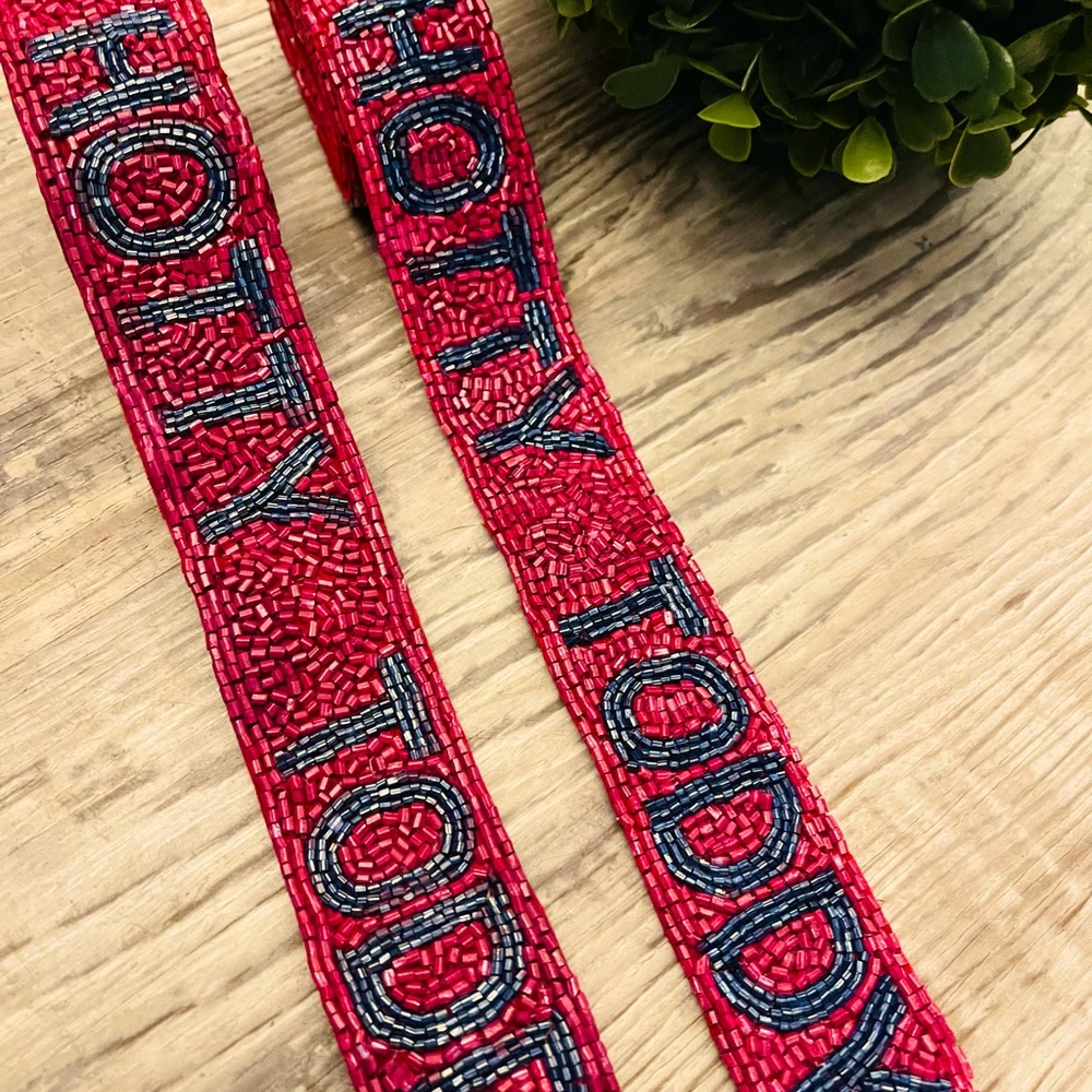 COPY - Hotty Toddy Handbeaded Purse Strap